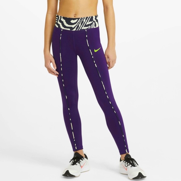 Nike Other - The Nike One Full Length Tight Fit Leggings Glow in the Dark Size Medium Youth